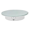 3 Speeds Electric Rotating Display Stand Mirror 360 Degree Turntable Jewelry Holder Battery/USB Power for Photography Shooting