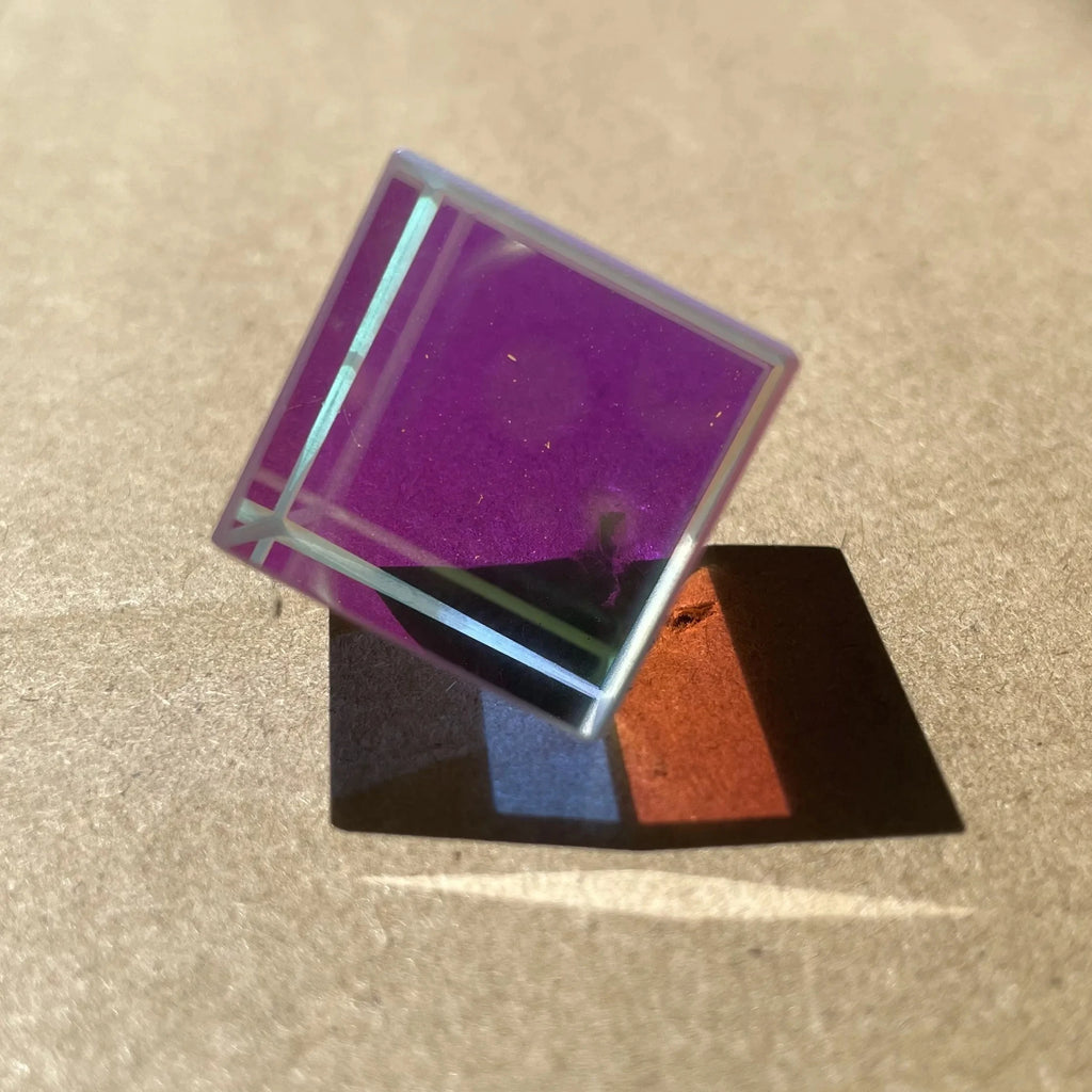 1PC Science Magic Prism Cube 20mm Hexahedral Crystal Magic Cmy Cube 3D Color Cube Prism For Photography