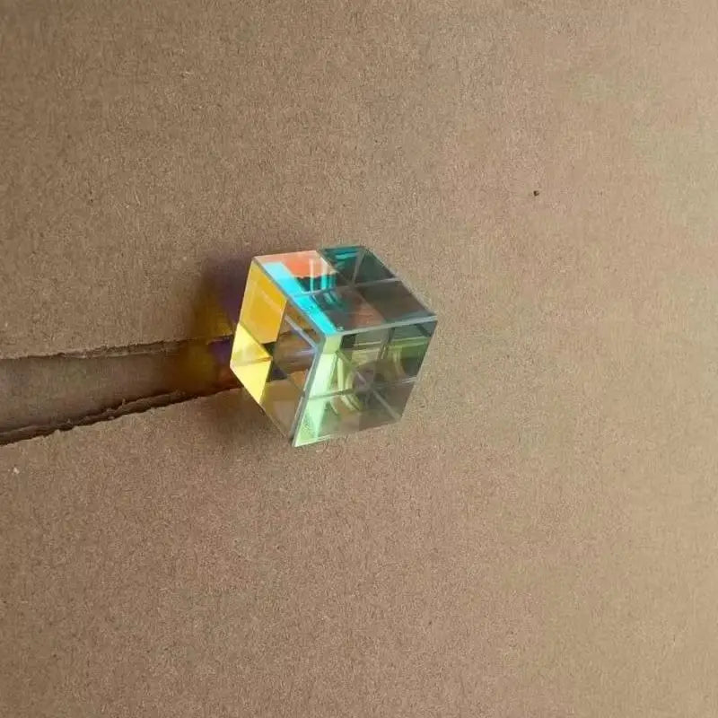 1PC Science Magic Prism Cube 20mm Hexahedral Crystal Magic Cmy Cube 3D Color Cube Prism For Photography