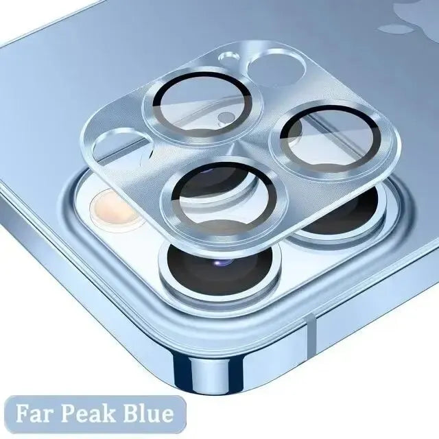 Metal Camera Lens Glass Protector For iPhone 11 12 13 14 15 Pro Max Mini 14Plus 15Plus Ultra High Definition Glass Back Lens