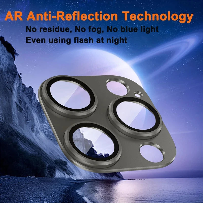Metal Camera Lens Glass Protector For iPhone 11 12 13 14 15 Pro Max Mini 14Plus 15Plus Ultra High Definition Glass Back Lens