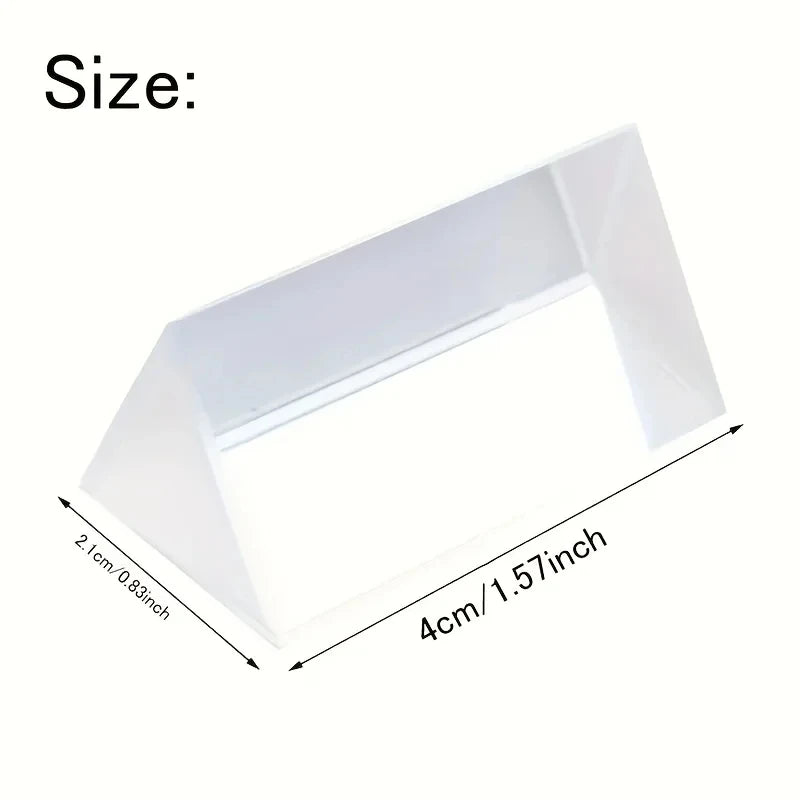 Educational Glass Prism - Spectral Reflection, Ideal Teaching and Photography Tool, Perfect Gift for Science Enthusiasts