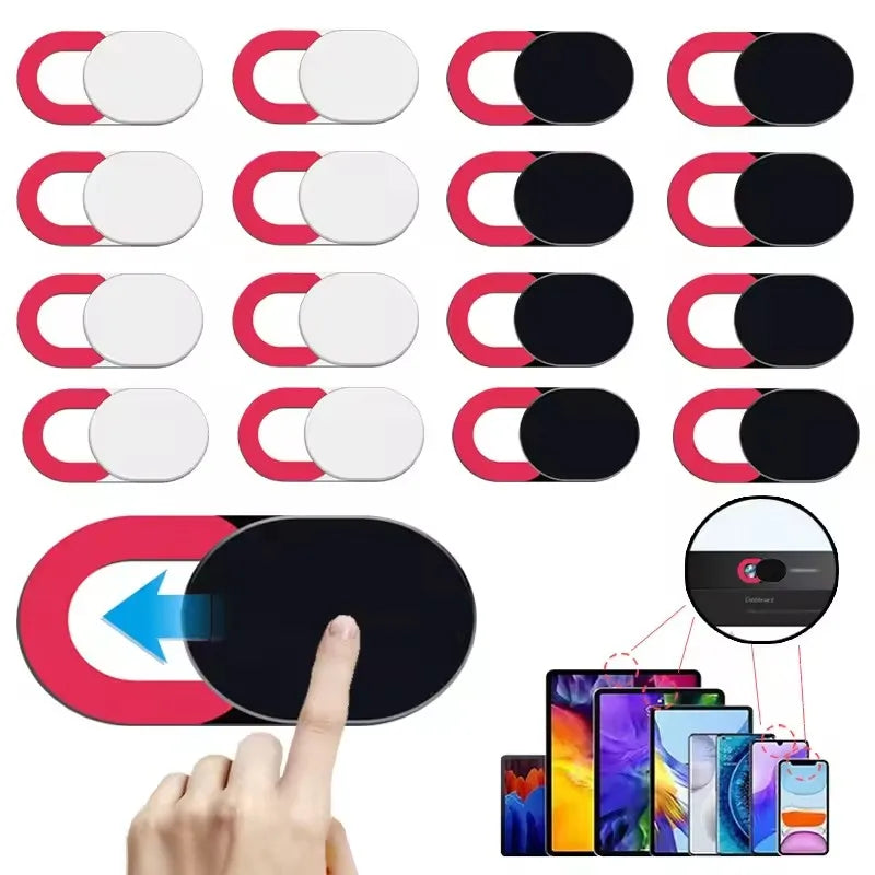 Laptop Camera Privacy Cover Webcam Cover Shutter Adhesive Slider for IPad Tablet Web Pc Camera Mobile Phone Lens Privacy Sticker